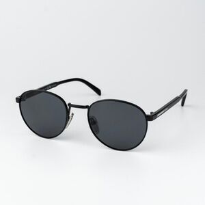 Prada Men Sunglasses Black Polarized Round PRB51S 1AB5Z1 NEW AUTHENTIC